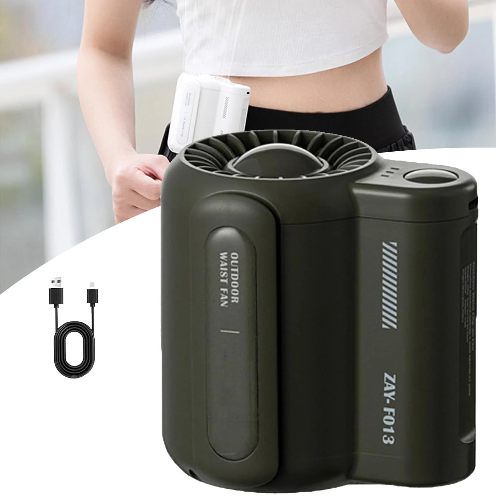 BreezeBelt™ – Wearable Under-Shirt Clip Fan | Portable, Hands-Free Cooling with 3-Speed Airflow